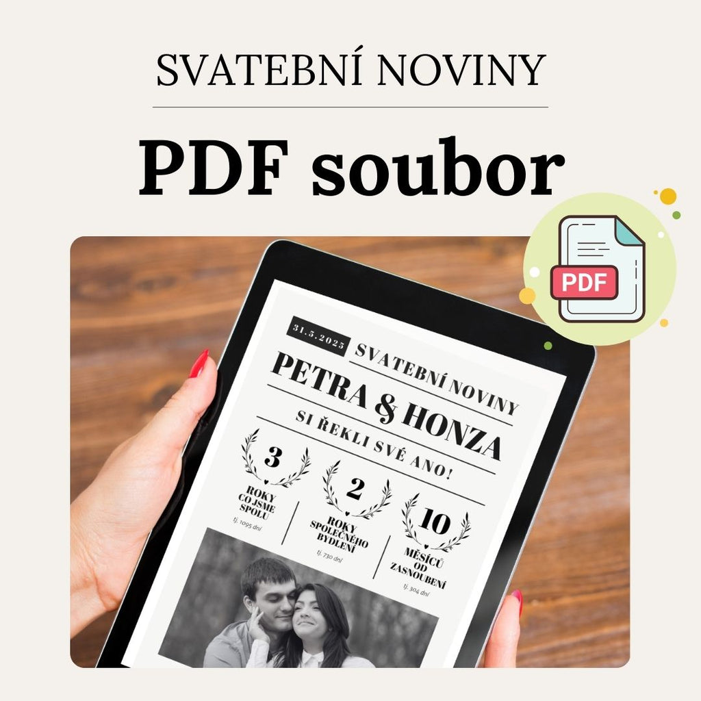 Svatební noviny na míru - PDF soubor