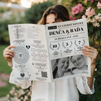Svatební noviny na míru – návrh a profesionální tisk