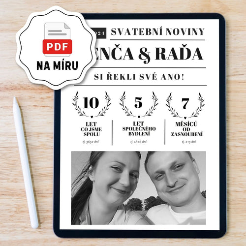 PDF soubor svatební noviny na míru